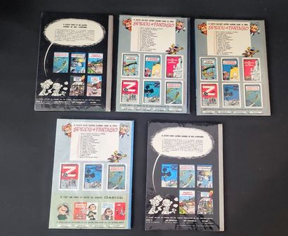 FRANQUIN COLLECTION SPIROU AND FANTASIO ROUND BACK. Set of 24 albums (Tomes 1 to...