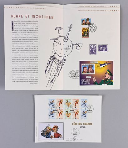 null COLLECTIVE.
SET OF STAMPS on the comic strip, among which :
Booklet La Poste...