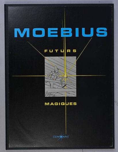 MOEBIUS PORTFOLIO GENTIANE FUTURS MAGIQUES (1983).
Signé Moebius, numéroté 0581/1500...