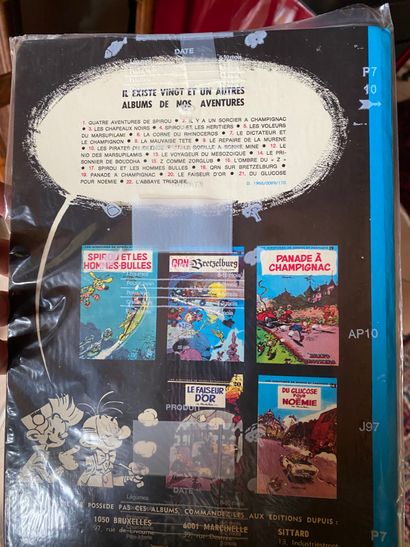 FRANQUIN COLLECTION SPIROU ET FANTASIO DOS ROND. Ensemble de 24 albums (Tomes 1 à...