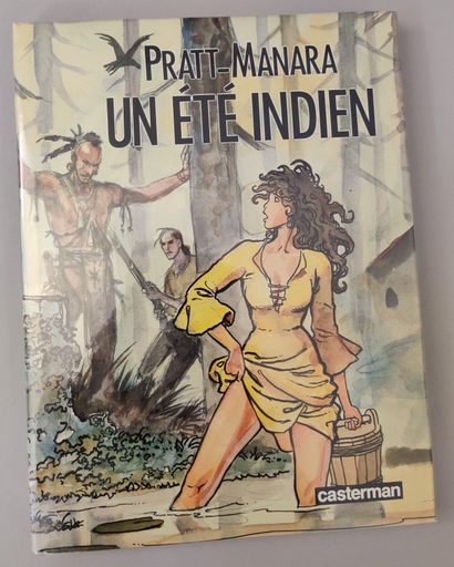 MANARA The Indian summer. Album in original edition decorated with a drawing-dedication...