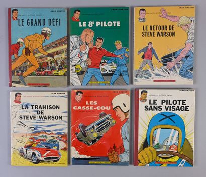 GRATON, JEAN COLLECTION OF CARDBOARD ALBUMS MICHEL VAILLANT, most of them first editions,...
