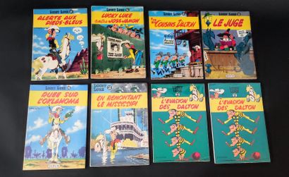 MORRIS LUCKY LUKE. IMPORTANTE COLLECTION D'UNE CINQUANTAINE D'ALBUMS, bon état à...