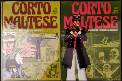 PRATT CORTO MALTESE. Lot de 4 albums en éditions originales Casterman dont deux signés...