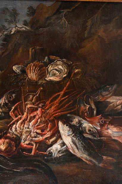 Felice BOSELLI (1650-1732) Nature morte au homard
Huile sur toile
H. : 105, 5 cm...