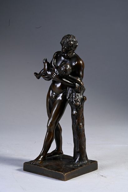 École Française du début du XVIIIème siècle Silenus carrying a child Dyonisos
Bronze...