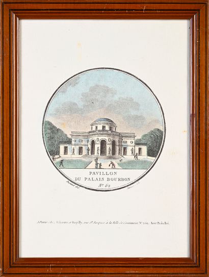 Jean-Nicolas-Louis Durand (1760-1834) d'après La maison de Mr Alexandre côté cour,...