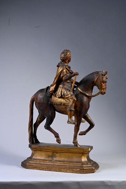 École Française du XVIIIème siècle, suiveur d'Edme Bouchardon Louis XV à cheval
Sculpture...