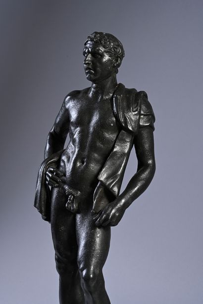 Naples, XIXe siècle, d'après l'Antique Perseus
Sculpture in bronze with black patina...