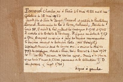 Charles PARROCEL (1688-1752) Scène de fête villageoise
Dessin à l'encre et au lavis...