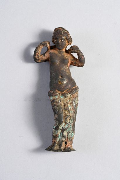 Statuette représentant la déesse Vénus anadyomène...