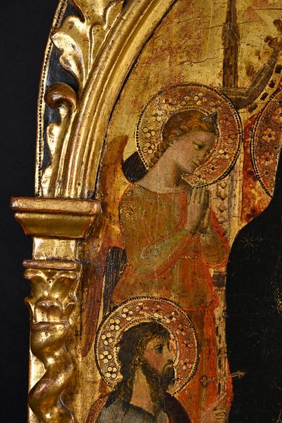 NICCOLO DI PIETRO GERINI Connu à florence de 1368 à 1415 La Vierge et l'Enfant en...