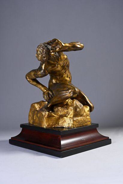 null The defeated sabin
Gilded bronze.
Italy, 17th century.
H. 25,8 cm. L. 18 cm....