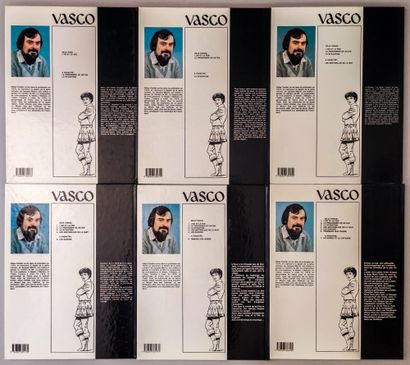 null CHAILLET. Collection d'albums Vasco comprenant les tomes 1 à 9, 11 à 15, 18,...