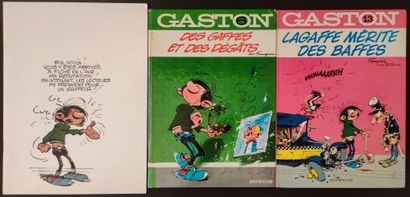 null Lot d'albums de bande dessinée comprenant : 
FRANQUIN. Gaston. Ensemble d'albums...