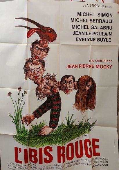 null TOPOR / FLOC'H.
Ensemble d'Affiches de cinéma.
Topor : Affiche l'Ibis Rouge,...