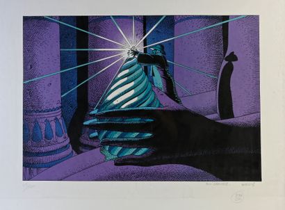 null MOEBIUS. The diamond. Large serigraph numbered on 200 and signed Moebius / Jean...