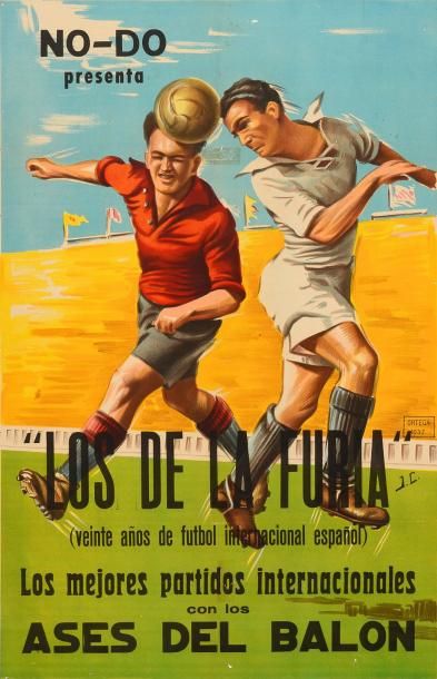 null Affiche du film «Los de la Furia». vingt années de football International Espagnol....