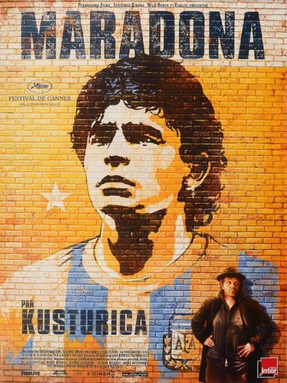 null Affiche du film «Maradona» par Kusturica. Une des légendes du football au cinéma....