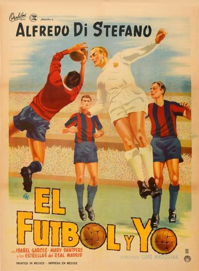 null Affiche du film. «El Futbol Y Yo» avec Alfredo Di Stefano. Dim. 68 x 93 cm....