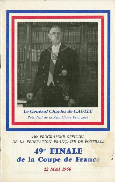 null Programme officiel de la finale de la Coupe de France 1966 entre Nantes et Strasbourg...