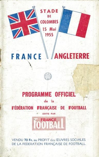 null Programme officiel de la rencontre Internationale entre la France et l'Angleterre...