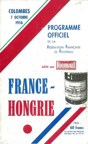 null Programme et billet officiels de la rencontre Internationale entre la France...