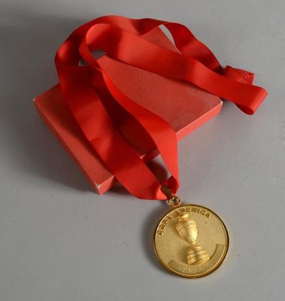 null Médaille de vainqueur de Mario Yepes pour son 1er titre dans la Copa America...