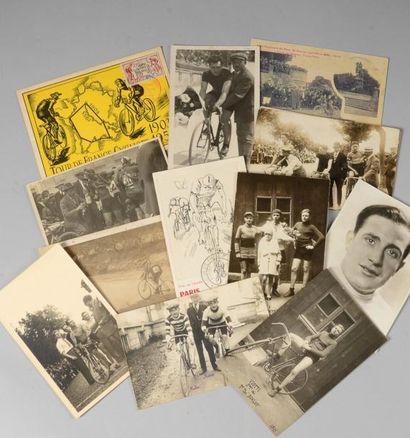 null Ensemble de 14 cartes postales anciennes, avec Faber Speicher, Pelissier. Format...