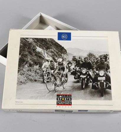 null Puzzle de1 500 pièces. Anquetil et poulidor dans le Tour de France 1964. Format...