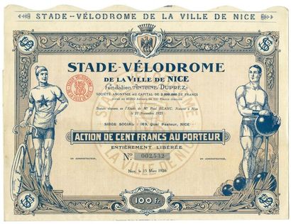 null Action complète du Stade-Vélodrome de Nice pour l'année 1926. Superbe état....