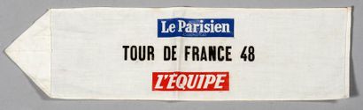 null Brassard d'officiel sur le Tour de France 1948 avec la victoire de Gino Bar...