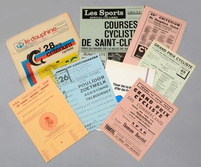 null Lot de 35 programmes de différentes courses dans les années 70