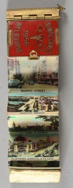 null 1956. Melbourne. Livre miniature comportant des cartes postale de la ville de...