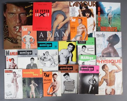 1 ensemble de magazines gay, publiés dans...