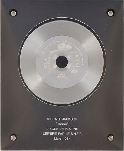 MICHAËL JACKSON (1958/2009)
1 disque de platine...
