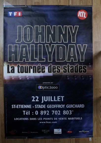 null JOHNNY HALLYDAY
1 set of 5 posters of the tour "Plus près de vous" in fall and...