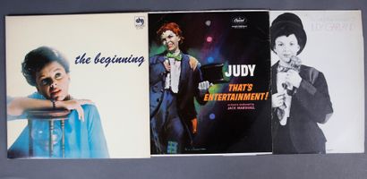 null 1 set of 3 vinyl records, 33 rpm of the actress and singer Judy Garland (1922/1969)...