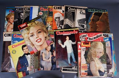 null 1 lot of 49 copies of CINE MONDE, from april 1934 to june 1970, also 1 lot of...