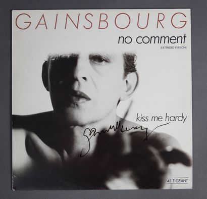 null SERGE GAINSBOURG
1 Maxi 45 rpm vinyl record "No comment" and "Kiss me Hardy",...