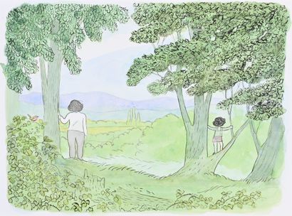 PICAULT, Aude (1979) 51. PICAULT, Aude (born 1979)
The two trees. Illustration around...