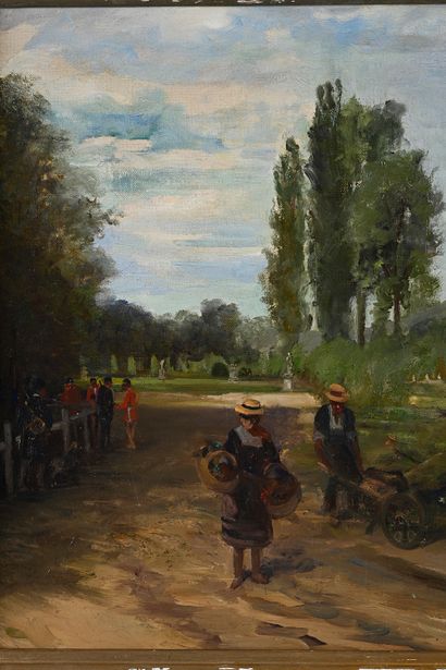 Albert MANTELET (1858-?) dit Albert Mantelet Goguet Gardeners and horsemen in the...