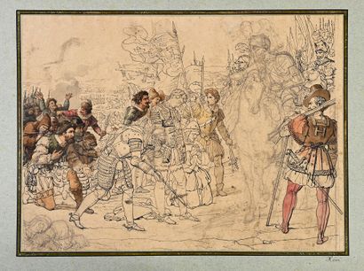 Attribué à François Joseph HEIM (Belfort 1787 - Paris 1865) Clémence d'Henri IV à...