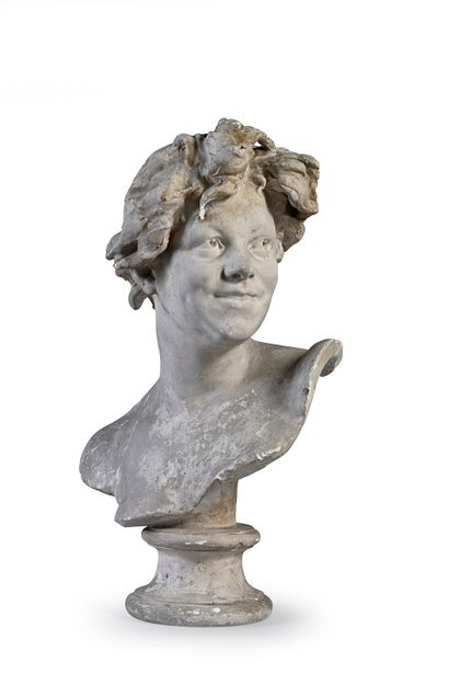 École française du XIXème siècle Portrait présumé de Jeanne Stasse
Sculpture en plâtre,...