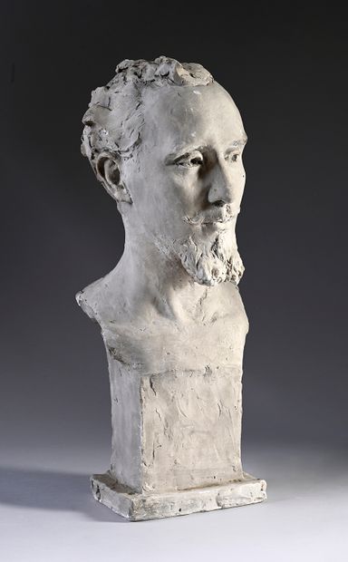 Paul LANDOWSKI (1875-1961) Portrait of a man in bust
Sculpture in plaster signed,...