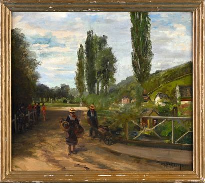 Albert MANTELET (1858-?) dit Albert Mantelet Goguet Gardeners and horsemen in the...