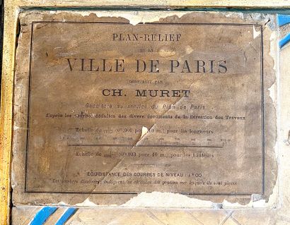 null Plan-Relief de la ville de Paris
Charles Muret, géomètre de la ville de Paris...
