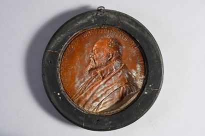 null Medallion representing the bust of Pierre Jannin (1540 - 1622), after Dupré...