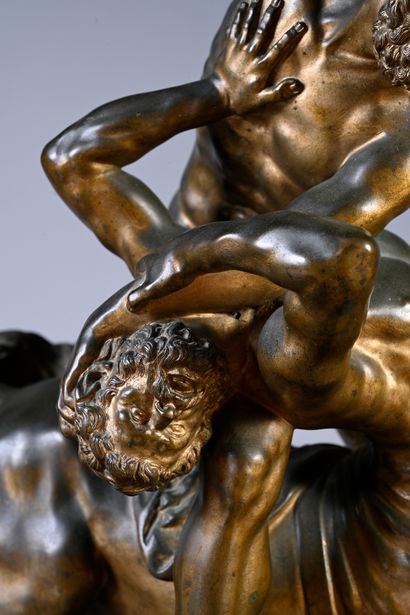 École du début du XIXe siècle Hercules confronting the centaur Nessus
Bronze with...