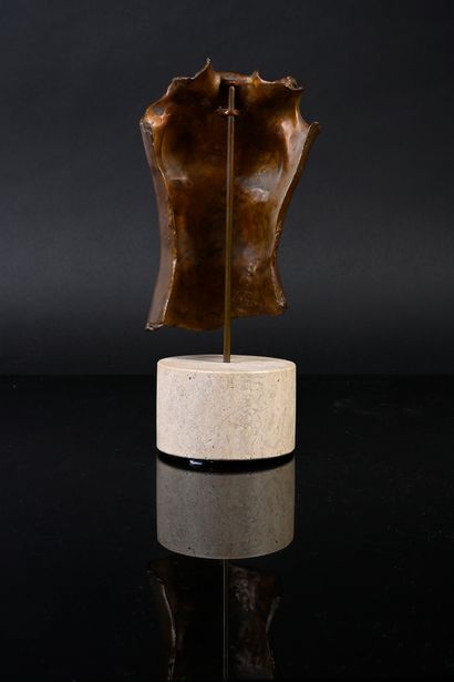 Igor MITORAJ (1944 -2014) Kea
Sculpture en bronze à patine brune représentant deux...